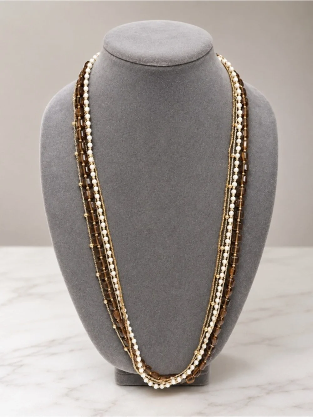 Premier Designs SOLIEL five-strand necklace.  Like new. #081
